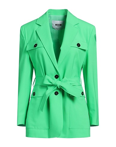 MSGM Blazer Green 96% Virgin Wool, 4% Elastane