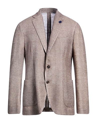 LARDINI Blazer Sand 72% Cotton, 28% Linen