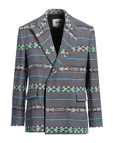 MSGM Blazer Grey 81% Cotton, 16% Polyester, 3% Other Fibres