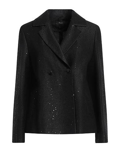 MOUCHE Giacca Nero 63% Lino, 33% Poliestere, 4% Poliammide
