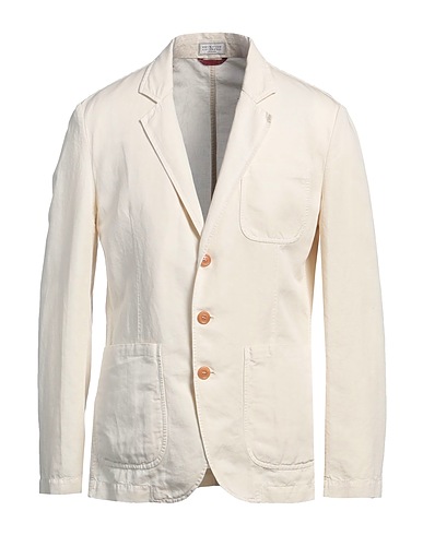 BRUNELLO CUCINELLI Blazer Ivory 54% Linen, 46% Cotton