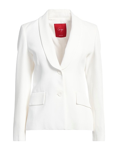 CO.GO Blazer White 100% Viscose, Cotton