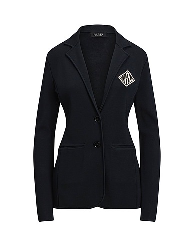 LAUREN RALPH LAUREN テーラードジャケット ブラック レーヨン 85% / ナイロン 15%