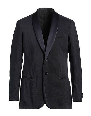 GIORGIO ARMANI Blazer Midnight blue 75% Silk, 25% Polyamide