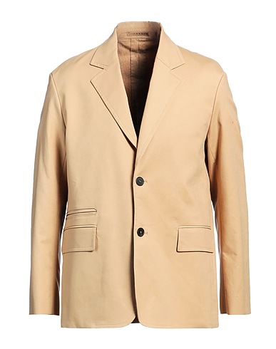 LANVIN Blazer Sand 96% Cotton, 4% Elastane, Buffalo Horn