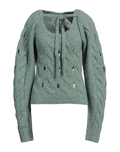 LOW CLASSIC Twin set Sage green 40% Polyacrylic, 35% Alpaca wool, 13% Wool, 12% Polyamide
