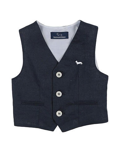 HARMONT & BLAINE Waistcoat Midnight blue 100% Linen