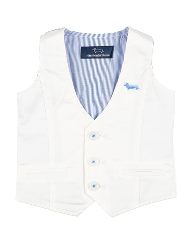 HARMONT & BLAINE Waistcoat White 97% Cotton, 3% Elastane