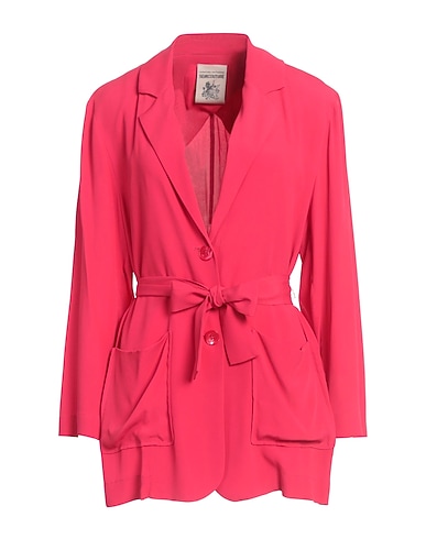 SEMICOUTURE Blazer Fuchsia 65% Acetate, 35% Silk