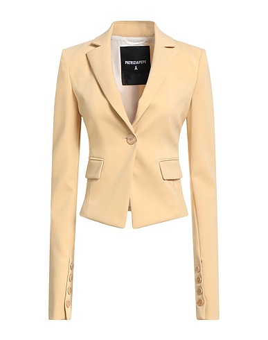 PATRIZIA PEPE Blazer Beige 97% Polyester, 3% Elastane