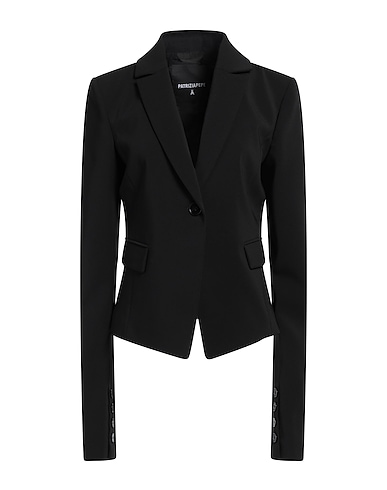 PATRIZIA PEPE Blazer Black 97% Polyester, 3% Elastane
