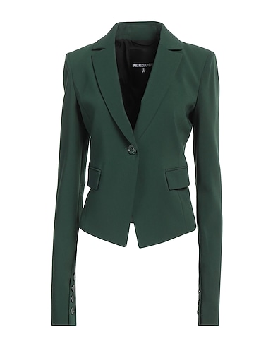 PATRIZIA PEPE Blazer Dark green 97% Polyester, 3% Elastane