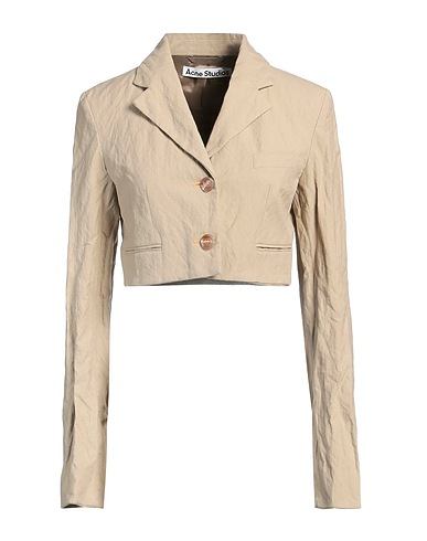 ACNE STUDIOS Blazer Khaki 90% Cotton, 10% Metallic fiber