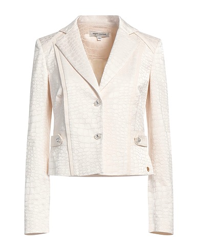 ANGELO MARANI Blazer Cream 50% Viscose, 47% Cotton, 3% Elastane