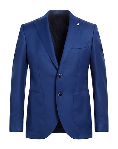 LUIGI BIANCHI Mantova Blazer Bright blue 100% Wool