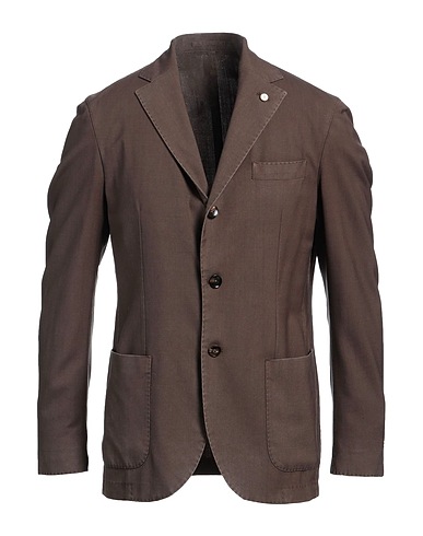 LUIGI BIANCHI Mantova Blazer Navy blue 100% Cotton