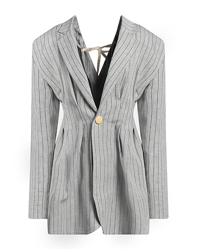 JACQUEMUS Blazer Grey 100% Linen