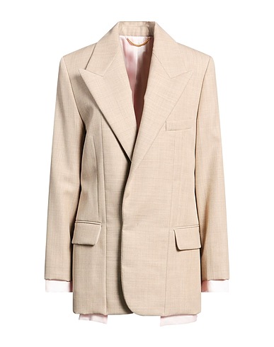 VICTORIA BECKHAM Blazer Taupe 100% Virgin Wool