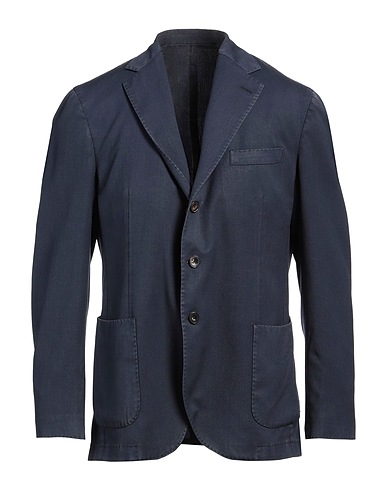 SANTANIELLO Blazer Midnight blue 70% Cotton, 30% Wool