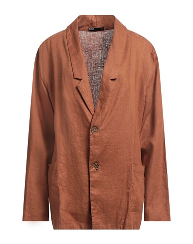 HANDRED テーラードジャケット ブラウン リネン 100%