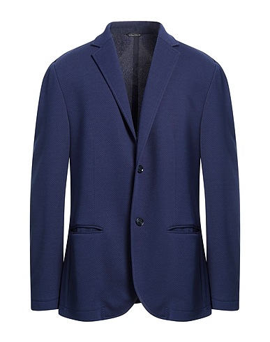 GREY DANIELE ALESSANDRINI Blazer Navy 95% Polyester, 5% Elastane