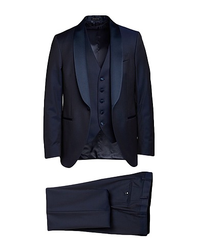SARTORIA LATORRE Abito Blu notte 100% Lana Vergine