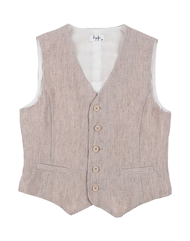IL GUFO Waistcoat BEIGE 100% Linen