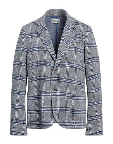 FRED MELLO Blazer Navy blue 60% Cotton, 38% Polyester, 2% Elastane