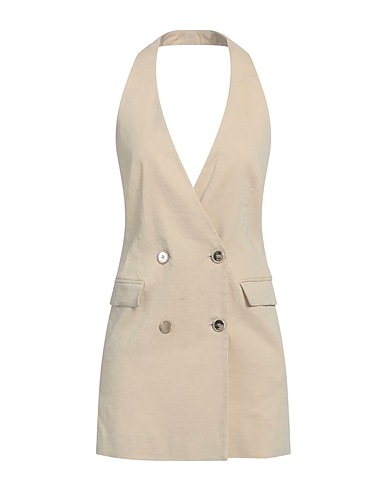 PINKO Vest Beige 59% Linen, 38% Viscose, 3% Elastane
