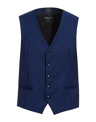 BRERAS Milano Waistcoat Blue 84% Wool, 16% Mohair wool