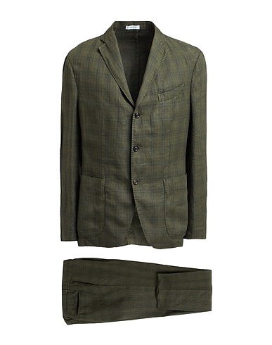 BOGLIOLI Suits Military green 100% Linen