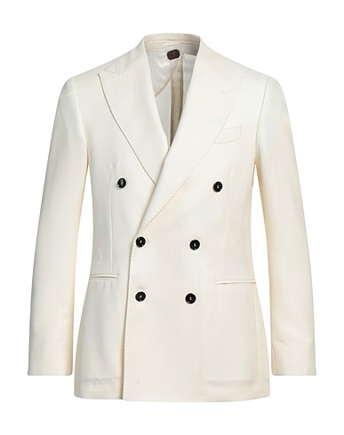 MP MASSIMO PIOMBO Blazer Cream 100% Virgin Wool