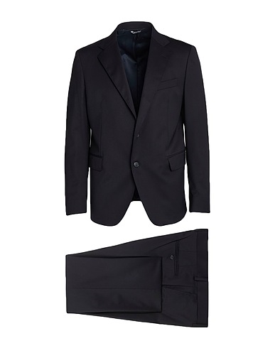 BRIAN DALES Suits Midnight blue 54% Polyester, 44% Wool, 2% Elastane