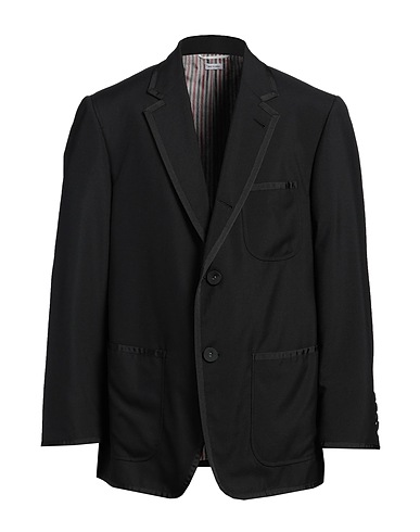 THOM BROWNE Blazer Black 100% Textile fibres