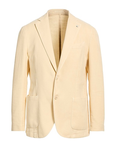 L.B.M. 1911 Blazer Giallo pastello 59% Cotone, 41% Ramiè