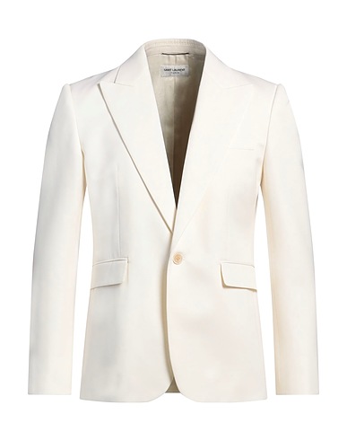 SAINT LAURENT Veste Ivoire 100% Laine