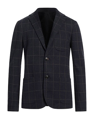 PAL ZILERI Blazer Midnight blue 55% Cotton, 26% Virgin Wool, 19% Polyester