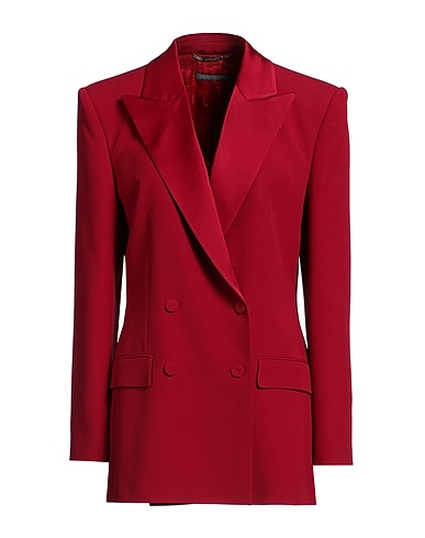 ALBERTA FERRETTI Blazer Brick red 74% Acetate, 26% Viscose