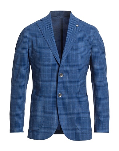 L.B.M. 1911 テーラードジャケット ブライトブルー バージンウール 94% / リネン 6%