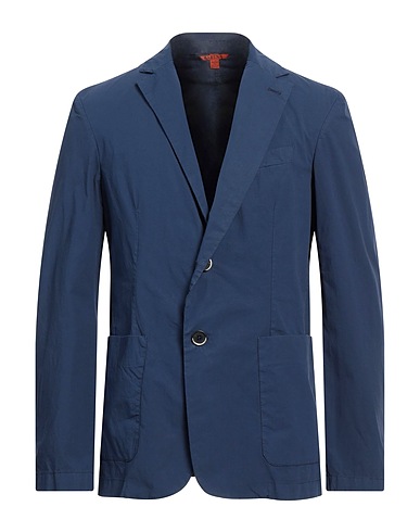 BARENA Blazer Bright blue 97% Cotton, 3% Elastane