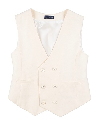 EMANUEL PRIS Panciotto Off white 50% Lino, 30% Cotone, 20% Poliestere