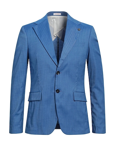 OFFICINA 36 Blazer Pastel blue 83% Polyester, 15% Viscose, 2% Elastane