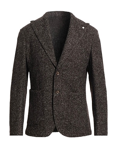 L.B.M. 1911 Blazer Chocolate brown 54% Acrylic, 24% Virgin Wool, 22% Polyester