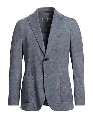 CIRCOLO 1901 Blazer Slate blue 96% Cotton, 4% Elastane