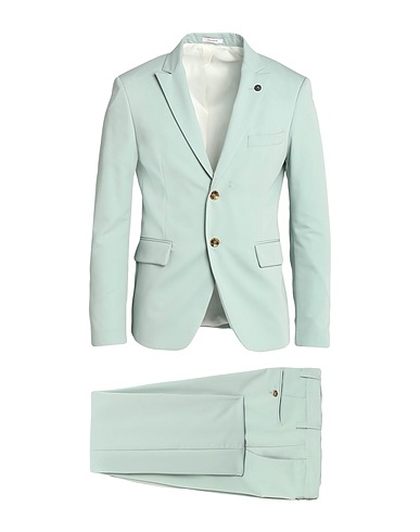 OFFICINA 36 Suits Sage green 71% Polyester, 23% Viscose, 6% Elastane