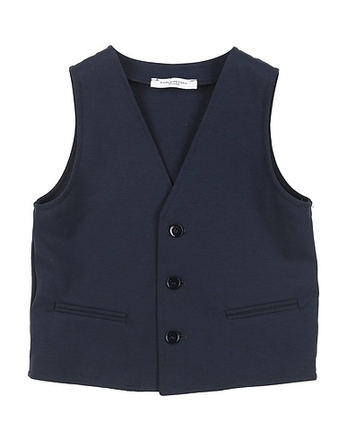 PAOLO PECORA Suit vest Midnight blue 52% Cotton, 40% Polyamide, 8% Elastane