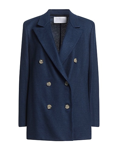 HARRIS WHARF LONDON Blazer Navy blue 70% Linen, 30% Cotton