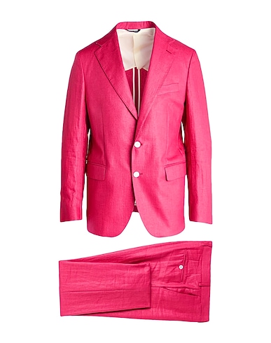 BRIAN DALES Abito Magenta 53% Lino, 47% Poliammide