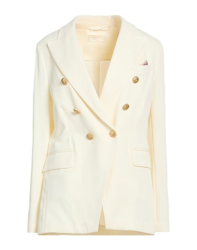 CIRCOLO 1901 Blazer Off white 97% Cotton, 3% Elastane