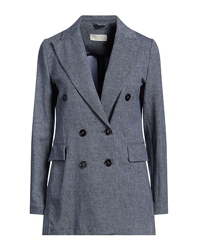 CIRCOLO 1901 Blazer Slate blue 96% Cotton, 4% Elastane